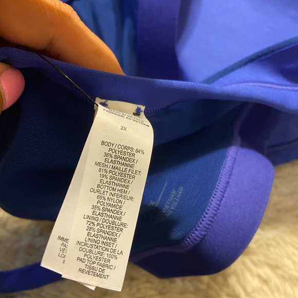 NWT! Nike Indy V-neck bra purple 2X plus size - Picture 12 of 15